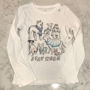 GAP Kids—Long Sleeve Graphic Tee, Size 8
